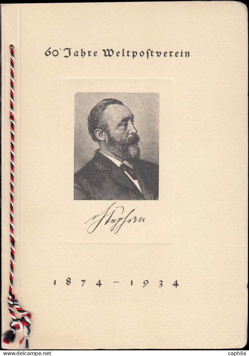 * ALL. EMPIRE - Poste - Rare Carnet Officiel Des Postes Pour Le Congrès UPU Du Caire De 1934, Contenant Les Timbres D'ép - Sonstige & Ohne Zuordnung