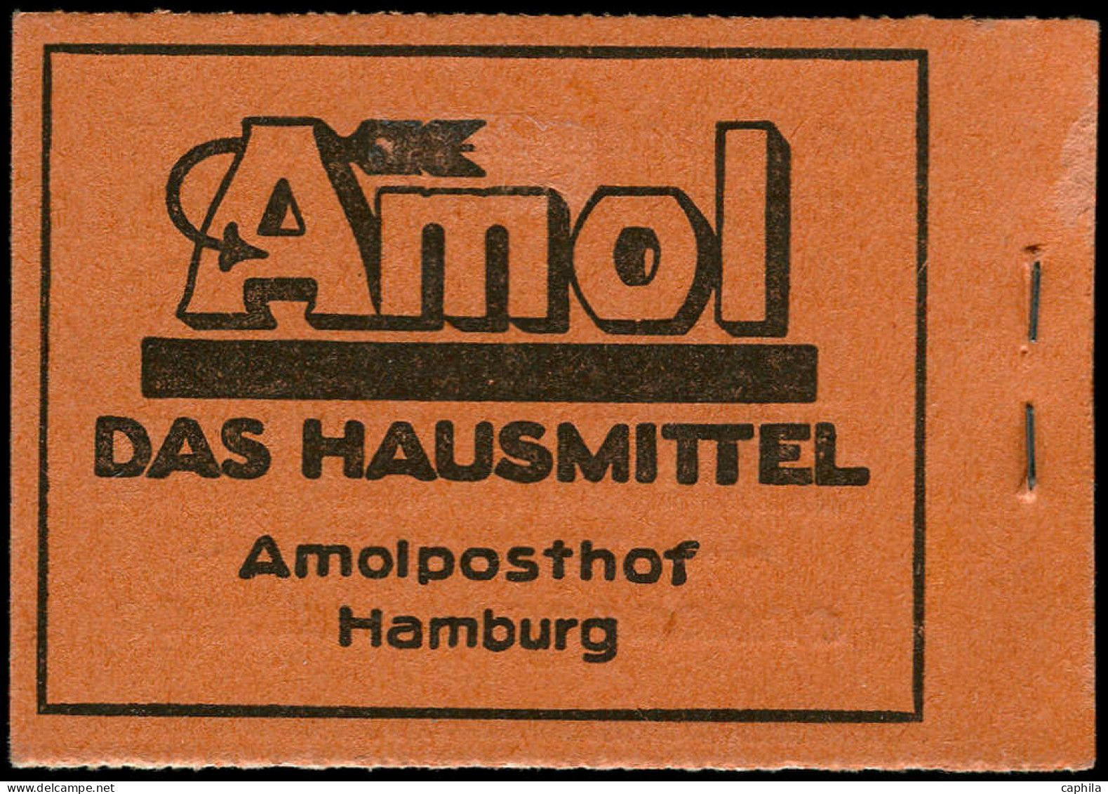 ** ALL. EMPIRE - Carnets - Michel 12A, Publicité "Amol": 3 Mark Germania - Markenheftchen