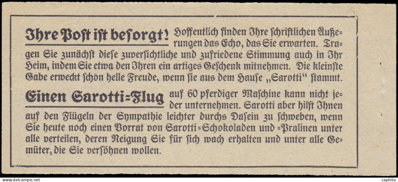 ** ALL. EMPIRE - Carnets - Michel 17 (sans agrafe), complet (1 timbre 5pf. avec un clair): Rheinland