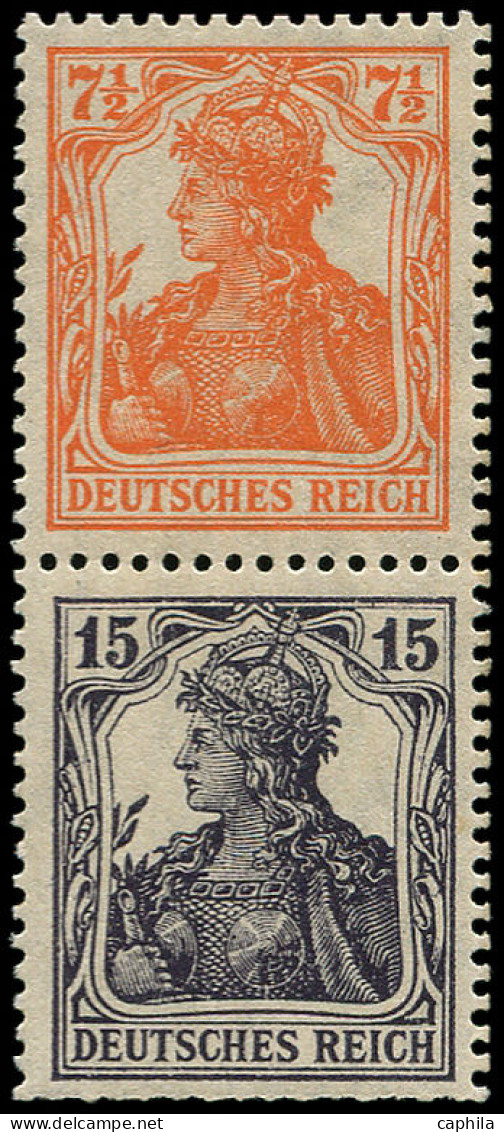 * ALL. EMPIRE - Timbres De Carnets - Michel S 8. Ba, 7.50 + 15pf. Germania - Sonstige & Ohne Zuordnung