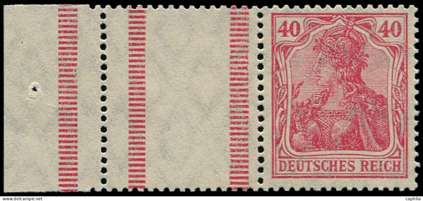 ** ALL. EMPIRE - Timbres De Carnets - Michel RL 6 F (Stumpfrot), 40pf. Germania, Signé Oechsener - Other & Unclassified