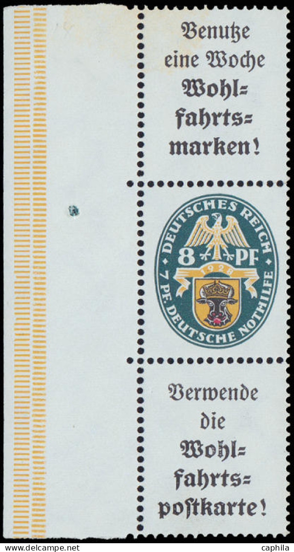 ** ALL. EMPIRE - Timbres De Carnets - Michel S 67, Bdf: A2 + 8 A2 + Armoiries 1928 (exemplaire A2 Oxydation) - Other & Unclassified