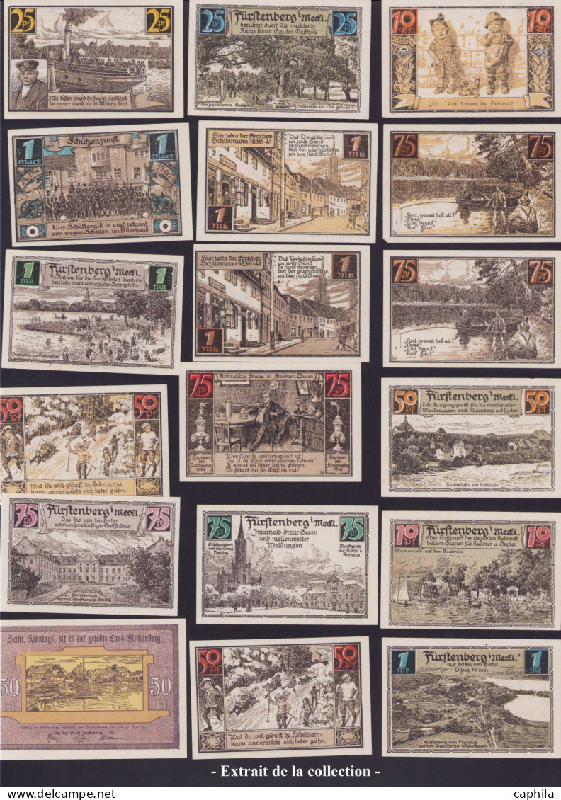 LOT ALL. EMPIRE - Billets de nécessité - Notgeld 1920/1923, superbe ensemble  de plus de 7200 billets (dont doubles), tr