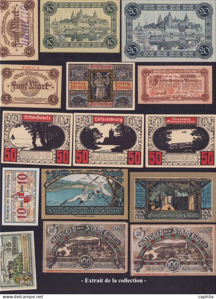 LOT ALL. EMPIRE - Billets de nécessité - Notgeld 1920/1923, superbe ensemble  de plus de 7200 billets (dont doubles), tr