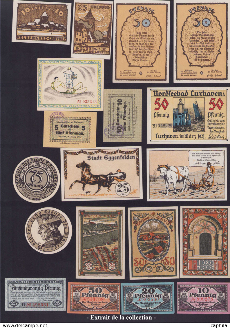 LOT ALL. EMPIRE - Billets de nécessité - Notgeld 1920/1923, superbe ensemble  de plus de 7200 billets (dont doubles), tr