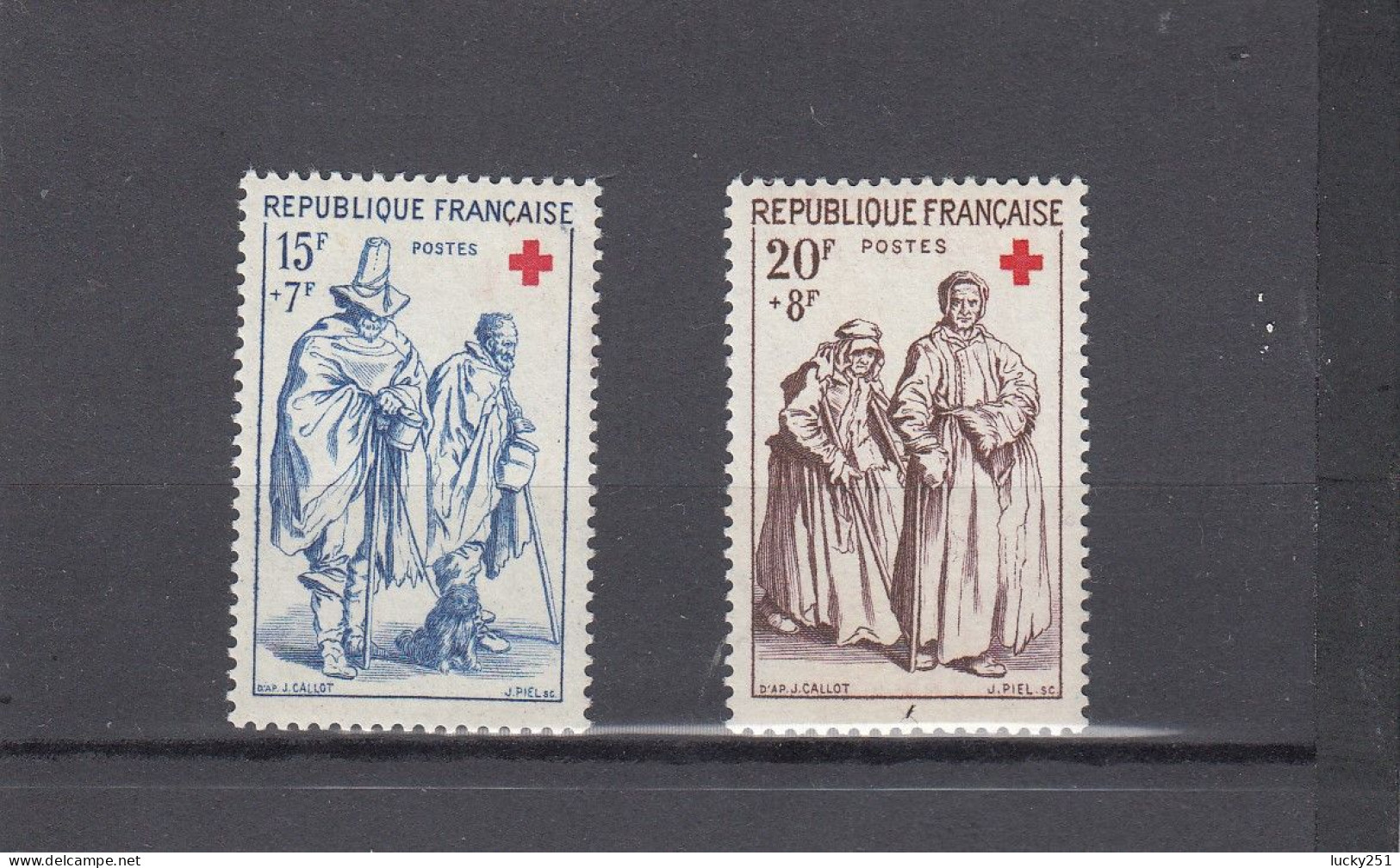 France - Année 1957 - Neuf** - N°YT 1140/41** - Au Profit De La Croix Rouge - Ungebraucht