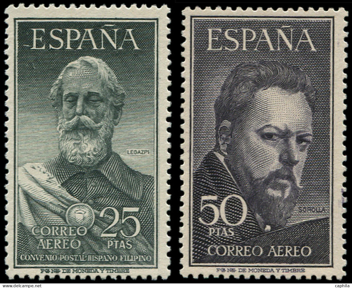 ** ESPAGNE - Poste Aérienne - 262/63, 25pts Legazpi Et 50pts. Bastida - Other & Unclassified