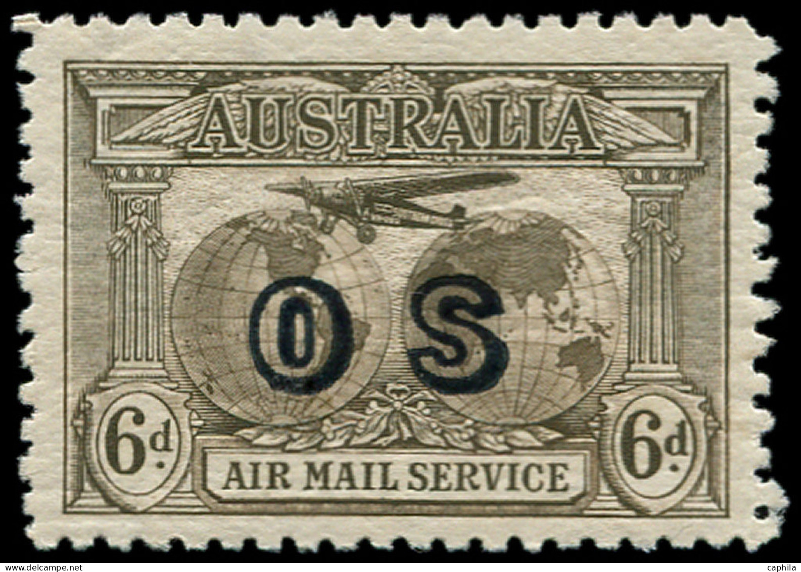 * AUSTRALIE - Service P. Aérienne - 2, Surcharge "OS" En Bleu-noir - Sonstige & Ohne Zuordnung