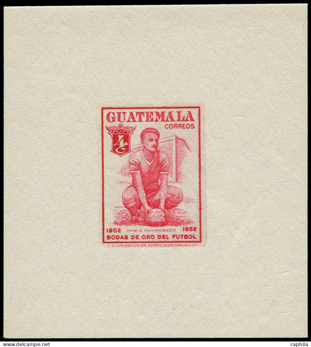 ** GUATEMALA - Poste - 368, épreuve Gommée En Rouge: 4c. Camposeco, Footballeur - Guatemala