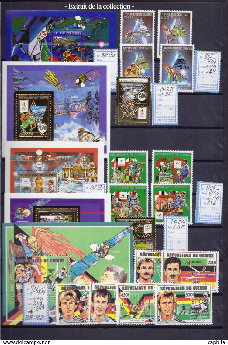 LOT Sports - Lots & Collections - Collection en 3 albums, timbres neufs ** et oblitérés