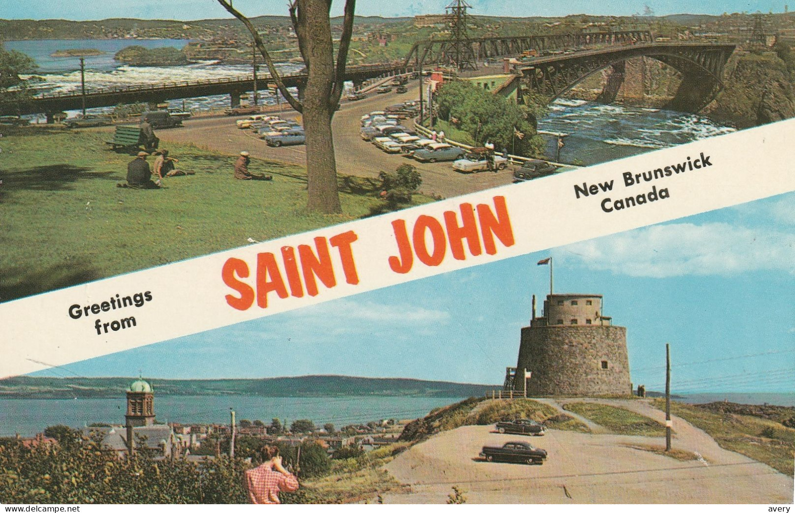 Saint John, New Brunswick  Top: The Reversing Falls  Bottom:  Martello Tower - St. John