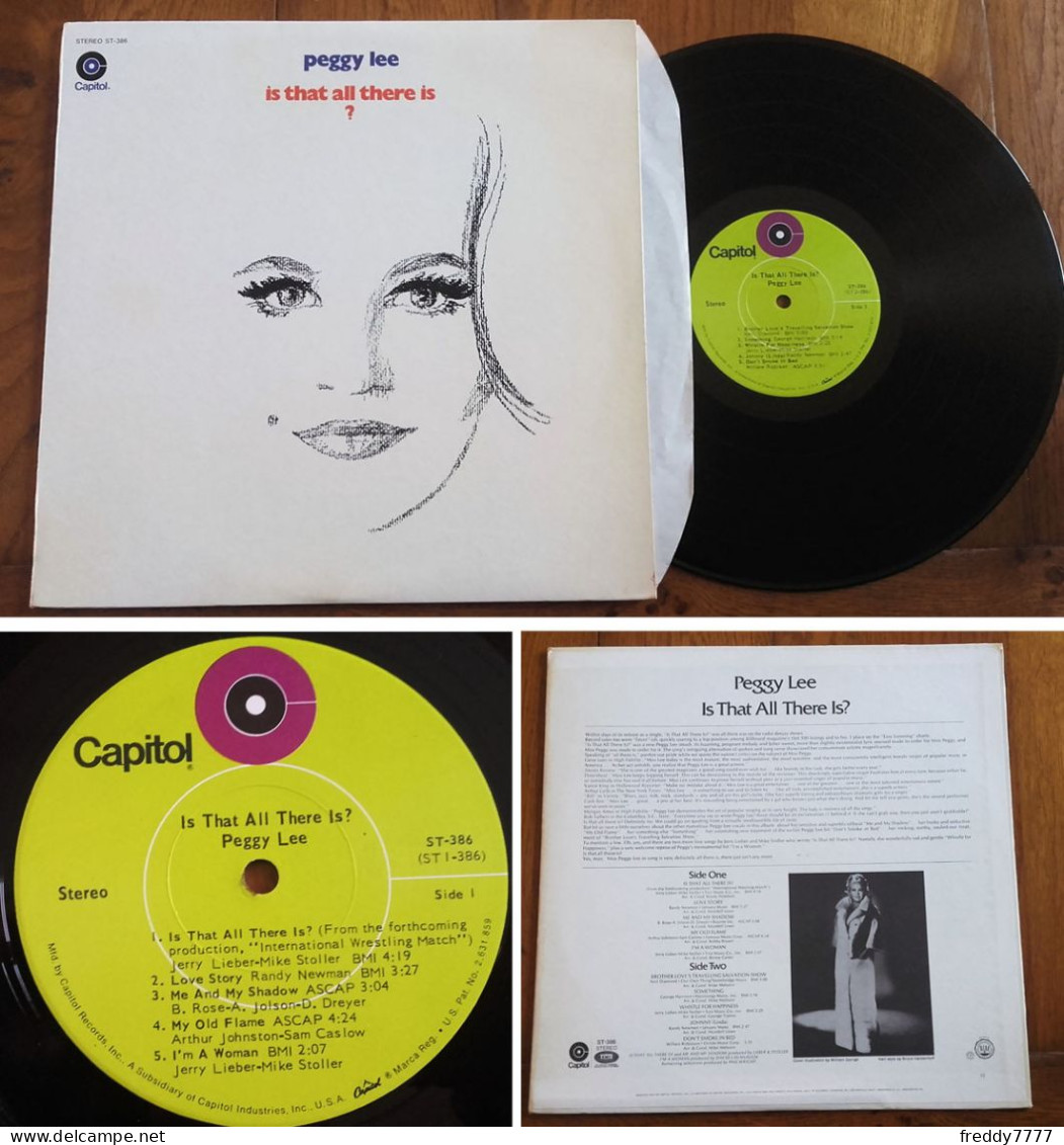 RARE U.S LP 33t RPM (12") PEGGY LEE «Is That All There Is ?» (incl. «Something» / The Beatles 1969) - Jazz