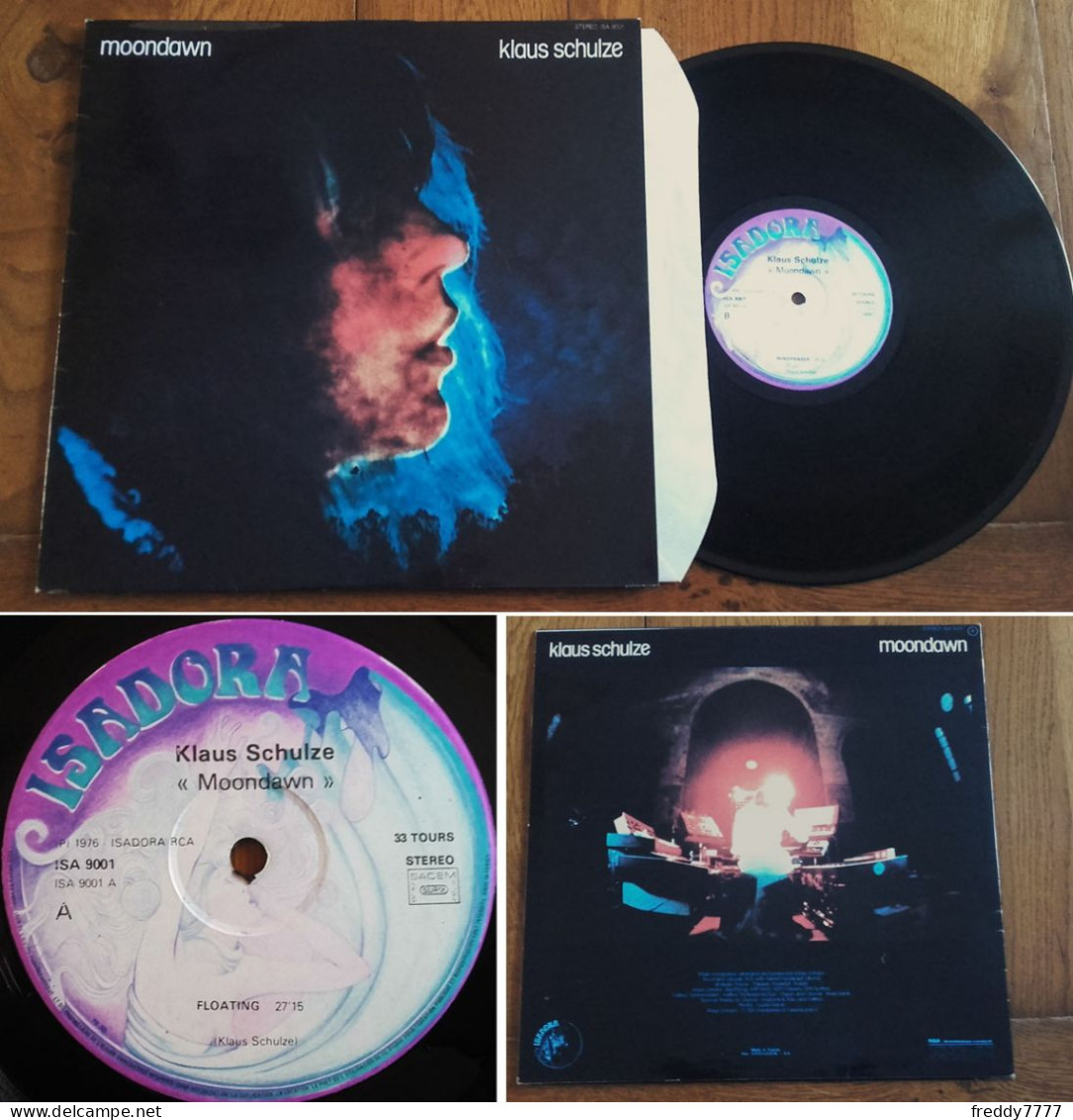 RARE French LP 33t RPM (12") KLAUS SCHULZE «Moondawn» (1976) - Collector's Editions