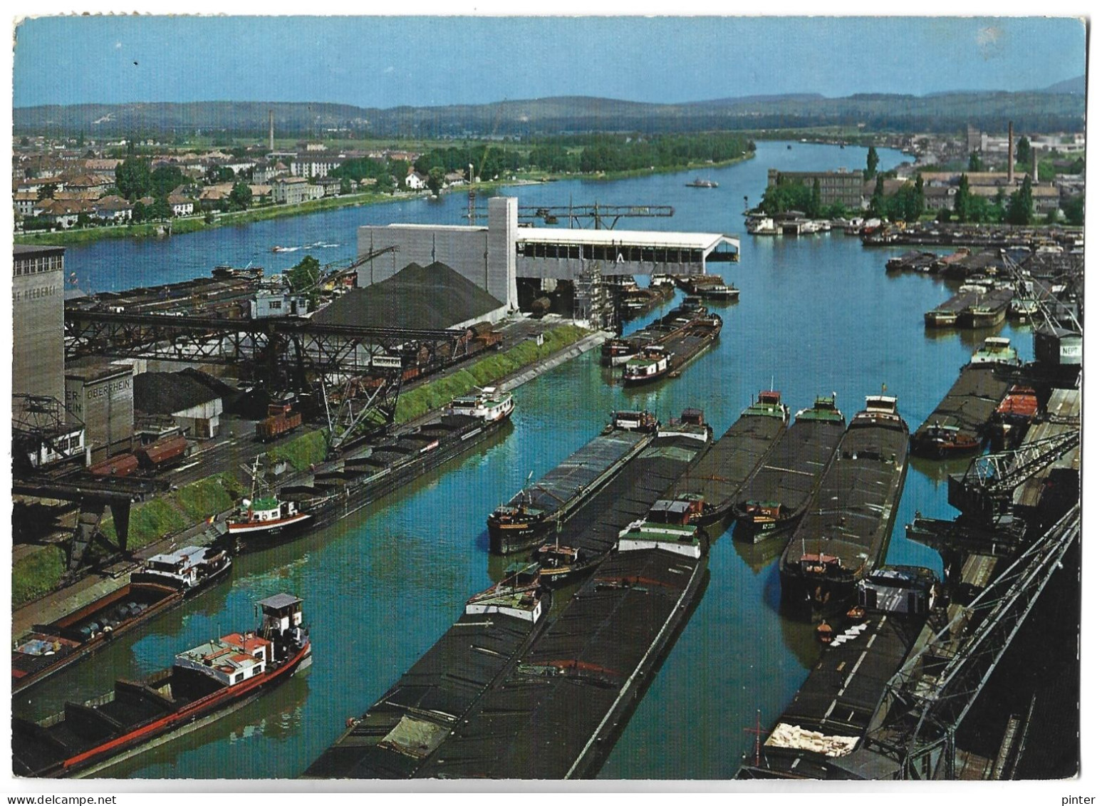SUISSE - BASEL - Port Du Rhin De Petit Huningue - PENICHE - Port