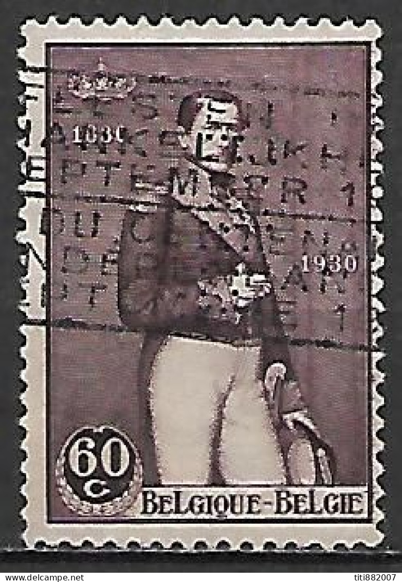 BELGIQUE    -    1930 .    Y&T N° 302 Oblitéré.   Perforé  BGB /  Perfin. - 1909-34