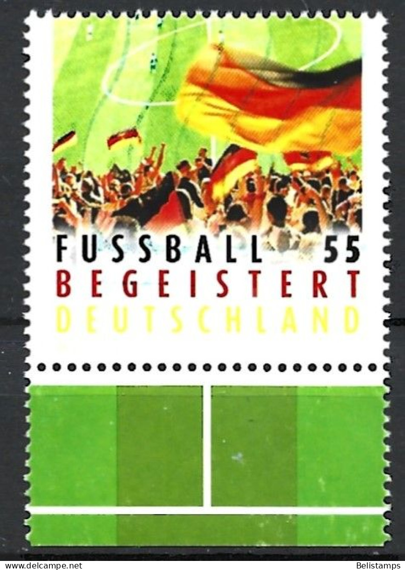 Germany 2012. Scott #2670 (U) Soccer Fans With German Flag  *Complete Issue* - Gebraucht