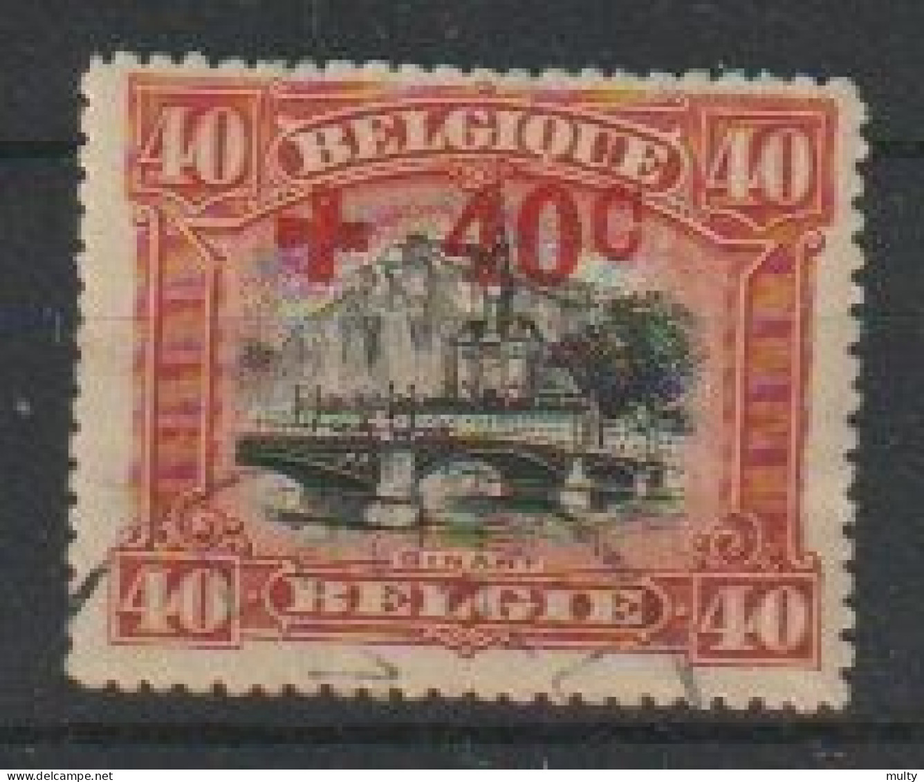 België OCB 158 (0) - 1918 Rotes Kreuz