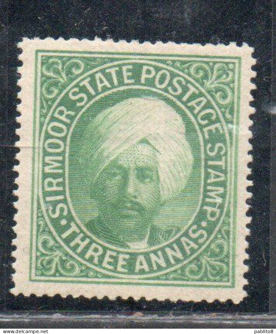 SIRMOOR SIRMUR INDIA INDE 1899 SIR SURENDAR BIKRAM PRAKASH 3a MH - Sirmur