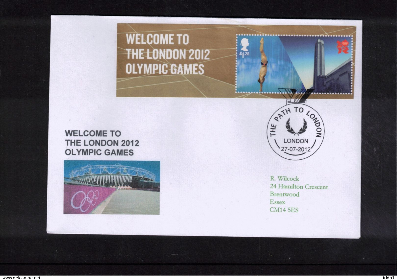 Great Britain 2012 Olympic Games London  Welcome To Olympic Games Interesting Letter - Verano 2012: Londres