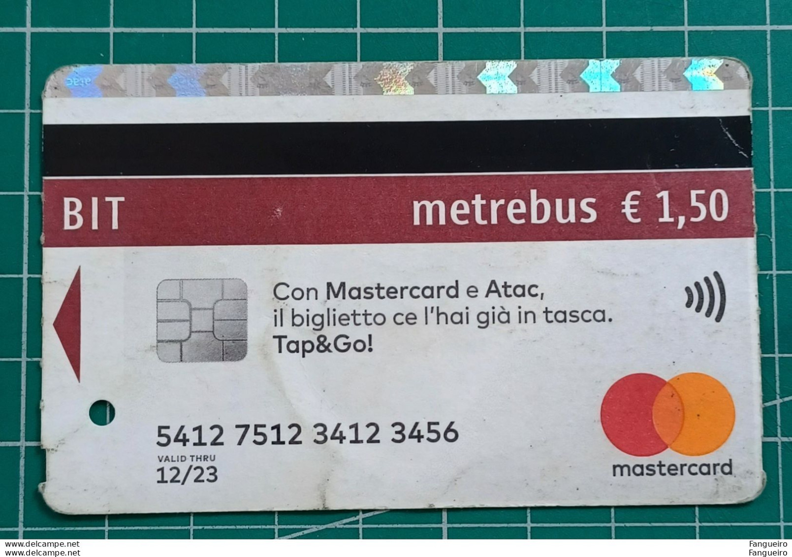 ITALY BUS TICKET MASTERCARD (NOT VERY GOOD CONDITION) - Europe