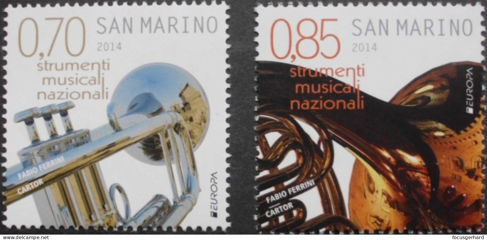 San Marino     Europa   Cept    Musikinstrumente     2014 ** - 2014