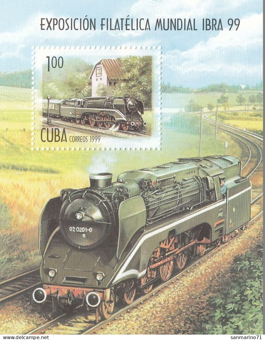 CUBA Block 153,unused,trains - Blocs-feuillets