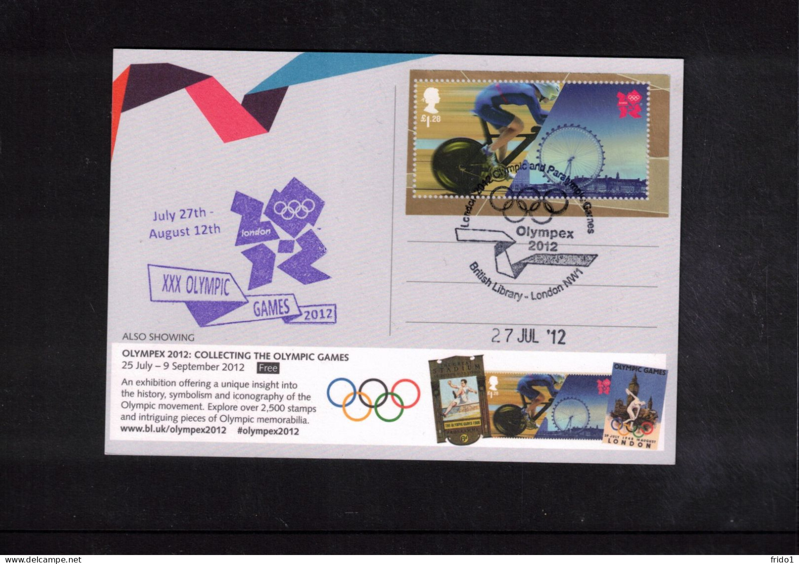 Great Britain 2012 Olympic Games London  - Olympex Interesting Postcard - Summer 2012: London