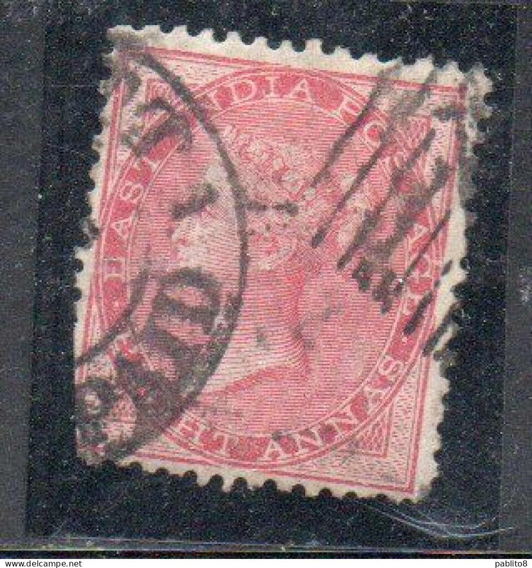 INDIA INDE 1865 1867 QUEEN VICTORIA 8a USED USATO OBLITERE' - 1858-79 Compagnia Delle Indie E Regno Della Regina