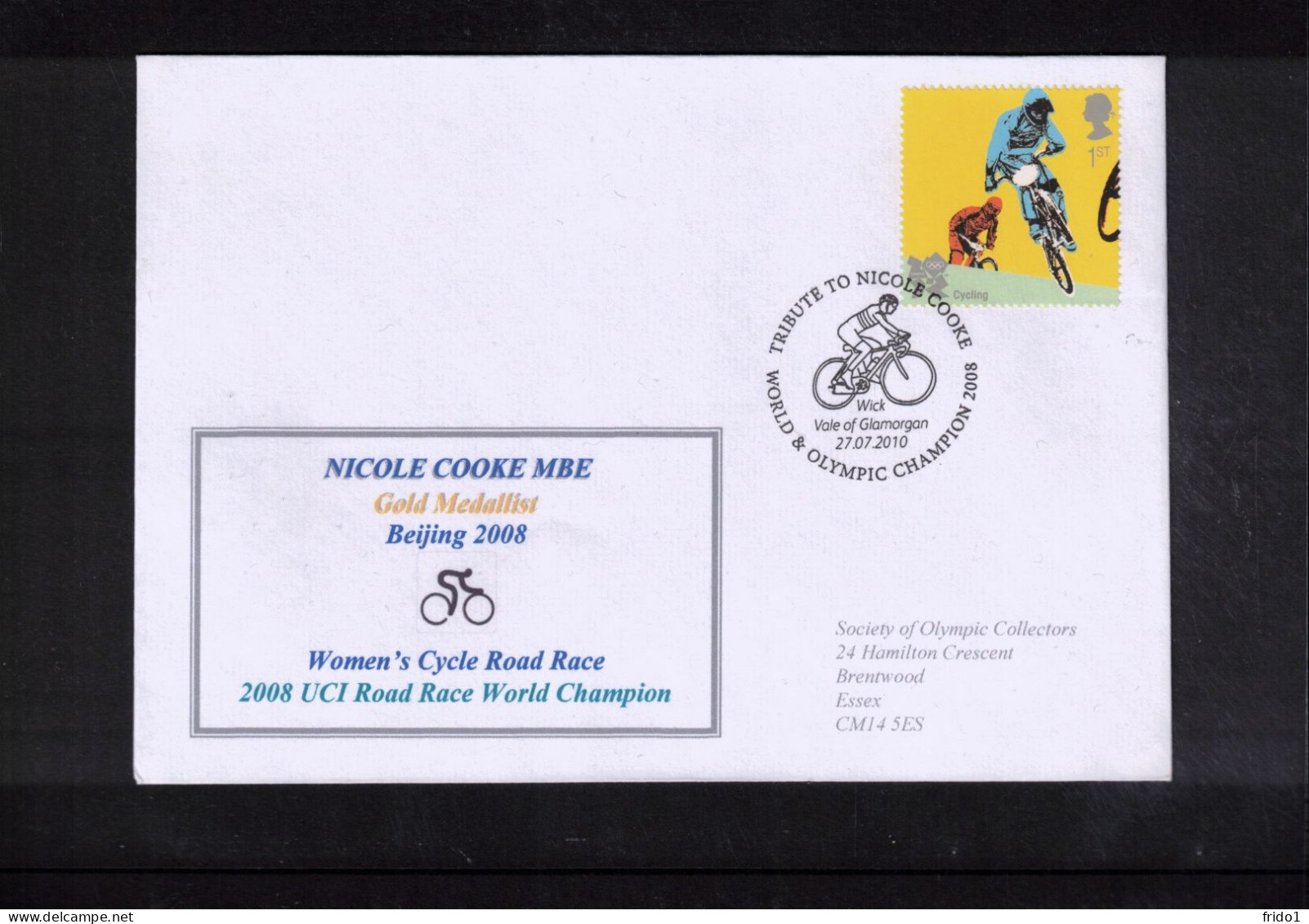 Great Britain 2010 Olympic Games London  - Great Britain Medal Heroes - Cycling Interesting Letter - Verano 2012: Londres