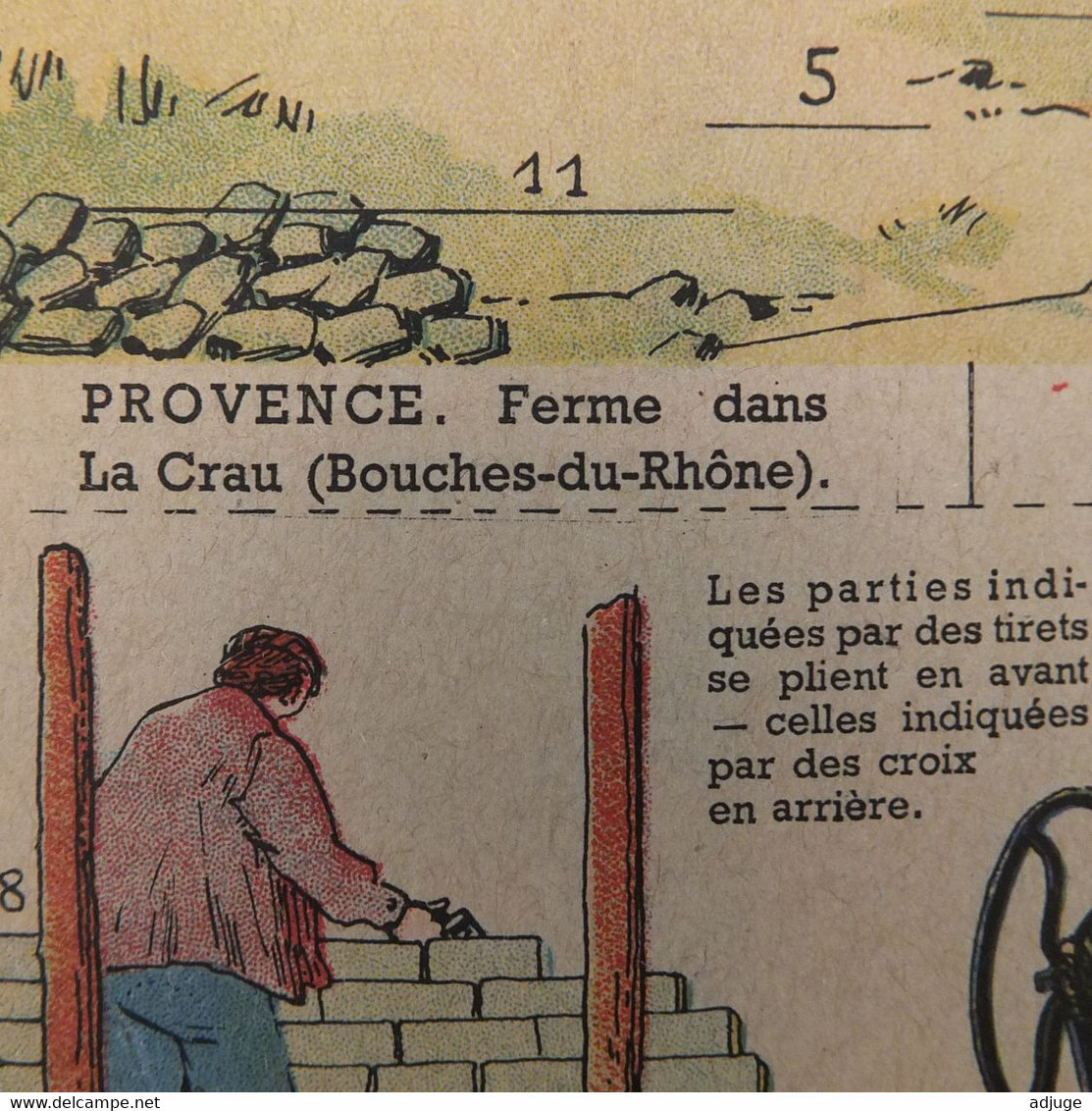 MAQUETTE- Jean KERHOR (André DUPUIS ) Illustrateur -1920-- Ferme De LA CRAU (13) Construction - Animation- **RARE* - Kartonnen Modellen / Lasercut