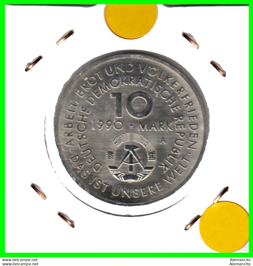 GERMANY DDR ) REPUBLICA DEMOCRATICA DE ALEMANIA AÑO 1990  MONEDA DE 10.00-DM KM- 136 ( INTERNATIONAL LABOR DAY ) - 10 Marcos