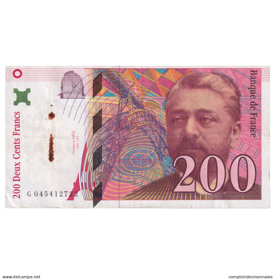 France, 200 Francs, Eiffel, 1996, G045412722, TTB, Fayette:75.3b, KM:159b - 200 F 1995-1999 ''Eiffel''