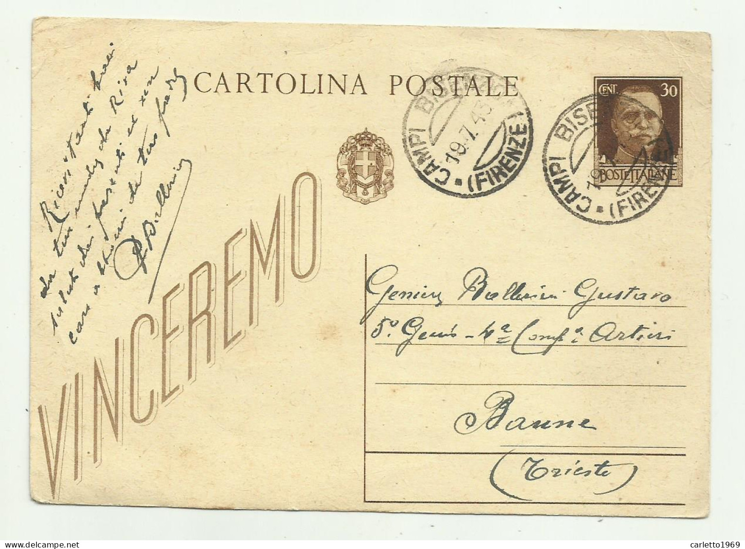 10  CARTOLINE VINCEREMO  VIAGGIATE  FG - War 1939-45