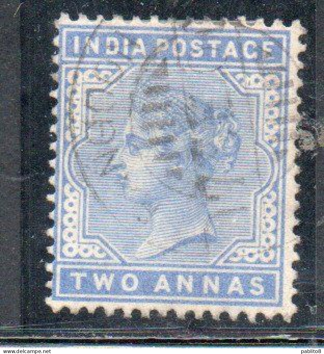 INDIA INDE 1882 1887 QUEEN VICTORIA 2a USED USATO OBLITERE' - 1882-1901 Keizerrijk