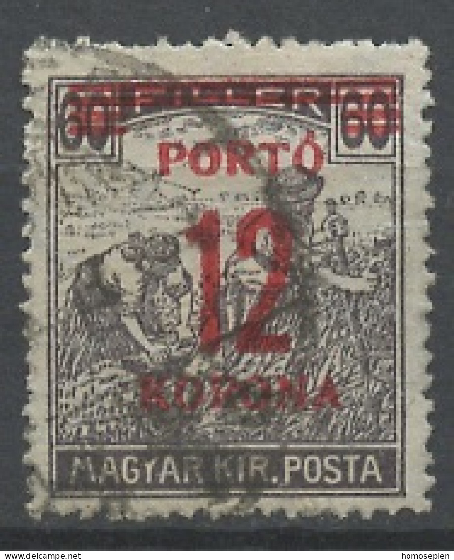 Hongrie - Hungary - Ungarn Taxe 1922 Y&T N°T70 - Michel N°P(?) (o) - 12ks60fi Moissonneurs Surchargé - Port Dû (Taxe)