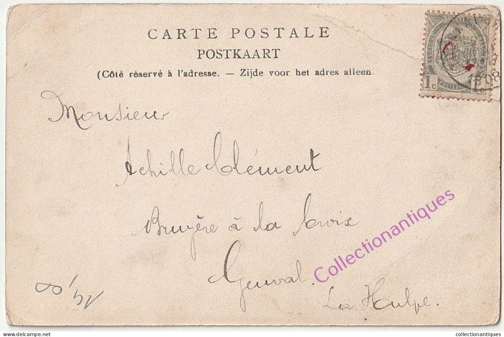 CPA Enghien - Porte D'Hoves - Circulée - Non Divisé - 1908 - Edit. Edm. Duwez, Enghien - Edingen