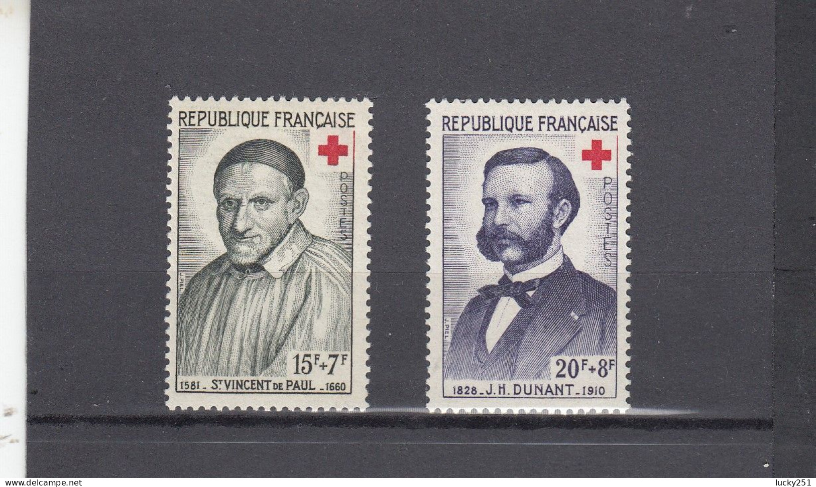France - Année 1958 -  Neuf** - N°YT 1187/88** - Au Profit De La Croix Rouge - Neufs