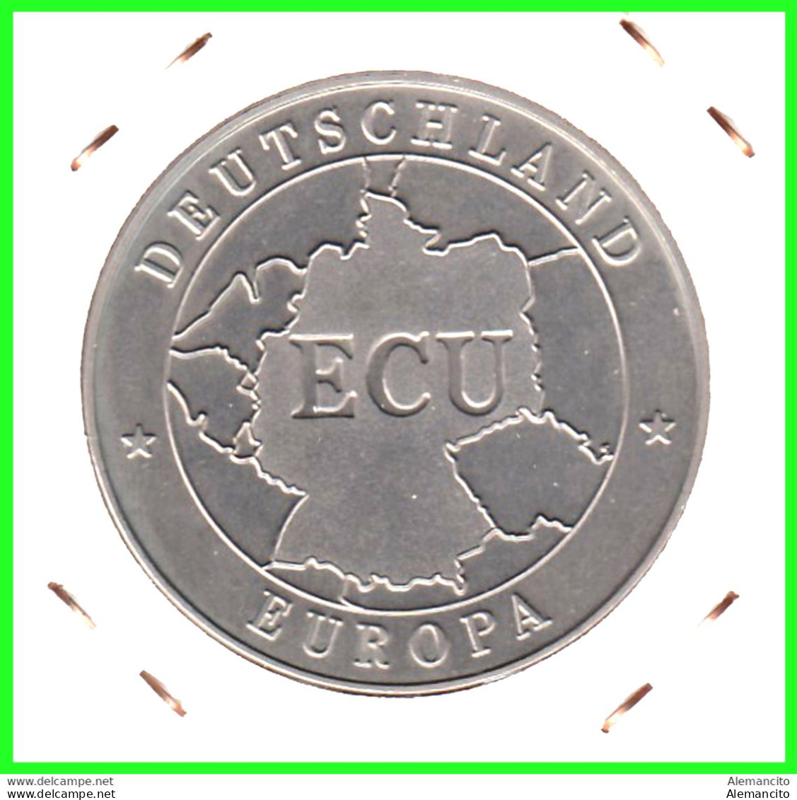 ALEMANIA, ( DEUTSCHLAND ) MONEDA VALOR 1-ECU EUROPA - 1992 / EINIGKEIT RECHT FREIHEIT - Mint Sets & Proof Sets