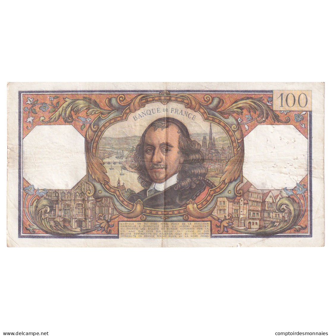 France, 100 Francs, Corneille, 1971, E.545, TTB, Fayette:65.35, KM:149c - 100 F 1964-1979 ''Corneille''
