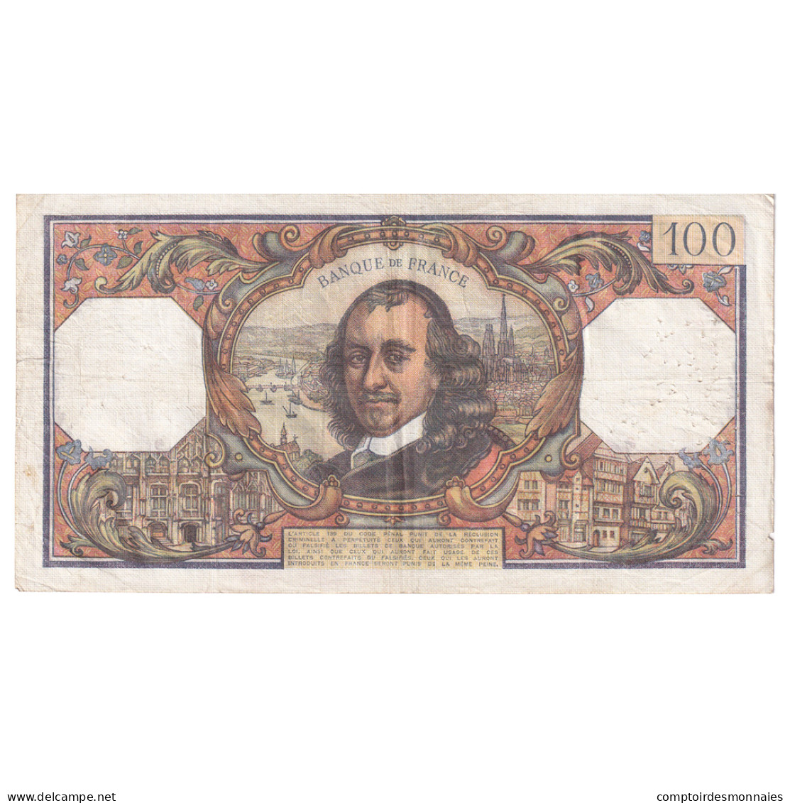 France, 100 Francs, Corneille, 1972, C.677, TTB, Fayette:65.40, KM:149d - 100 F 1964-1979 ''Corneille''