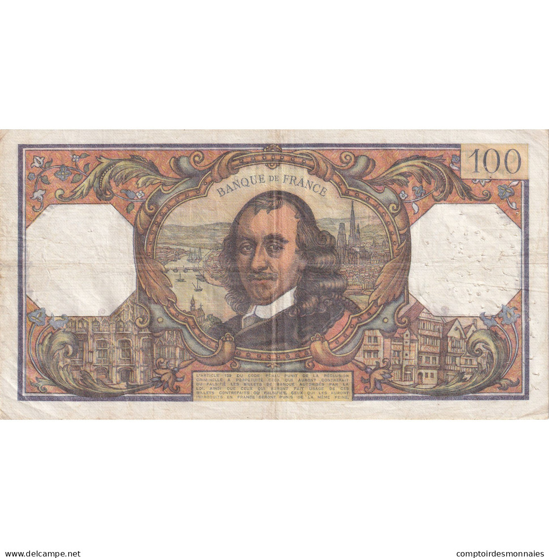 France, 100 Francs, Corneille, 1973, C.763, TTB, Fayette:65.44, KM:149d - 100 F 1964-1979 ''Corneille''