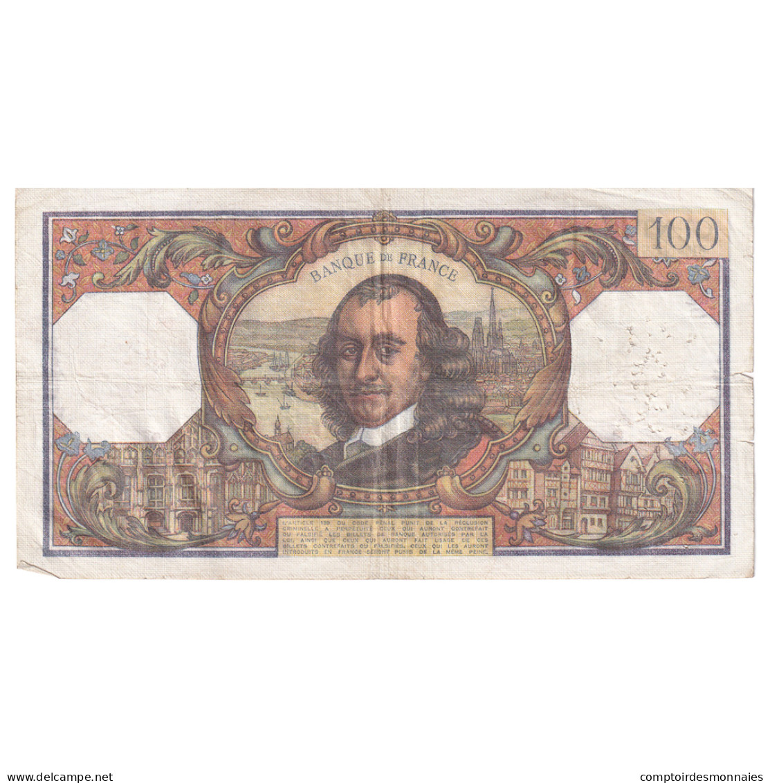 France, 100 Francs, Corneille, 1975, F.866, TTB, Fayette:65.49, KM:149e - 100 F 1964-1979 ''Corneille''