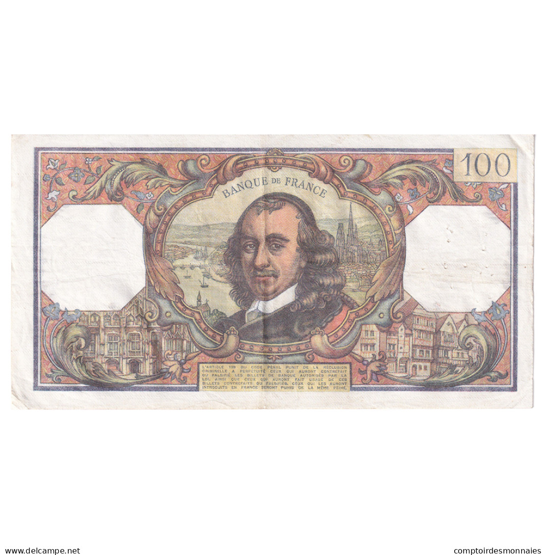 France, 100 Francs, Corneille, 1977, M.1099, TTB, Fayette:65.59, KM:149f - 100 F 1964-1979 ''Corneille''