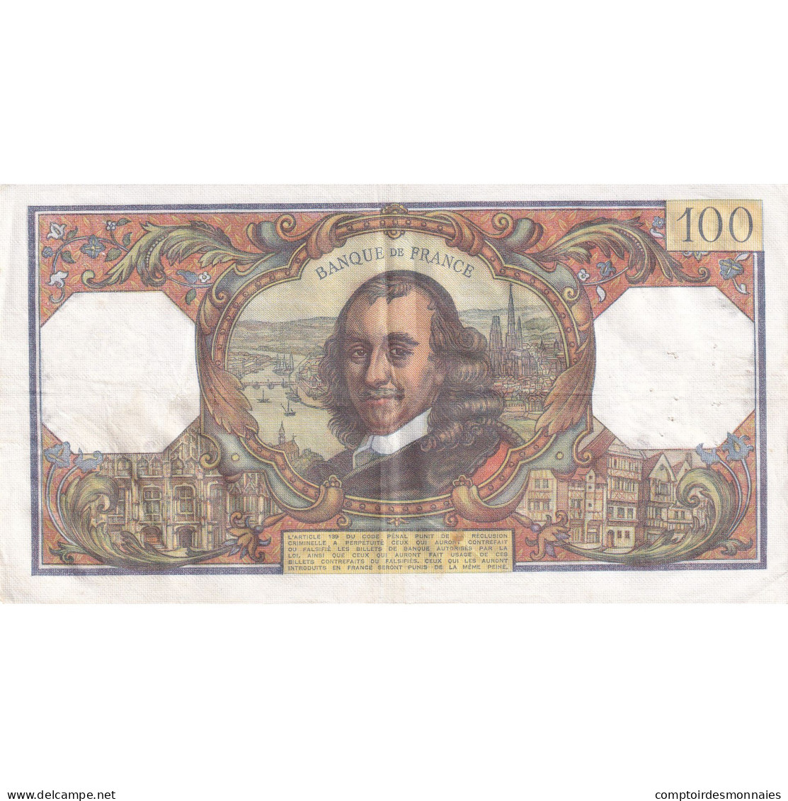 France, 100 Francs, Corneille, 1977, T.1142, TTB, Fayette:65.60, KM:149f - 100 F 1964-1979 ''Corneille''