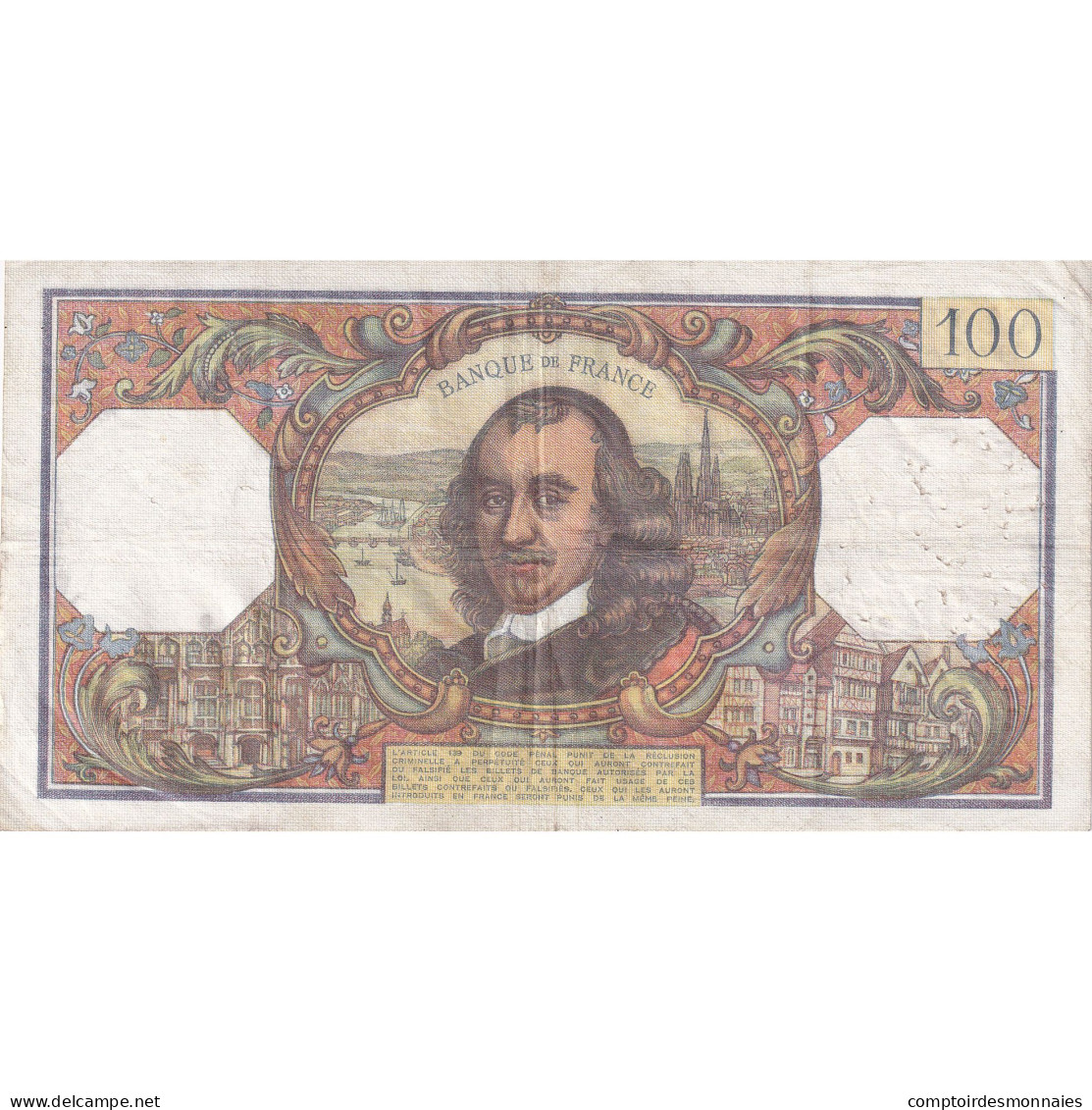 France, 100 Francs, Corneille, 1977, R.1045, TTB, Fayette:65.56, KM:149f - 100 F 1964-1979 ''Corneille''