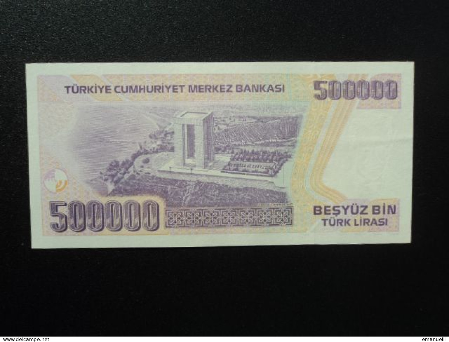 RÉPUBLIQUE DE TURQUIE * : 500 000 LIRA   L.1970 (1998)  P 212     SPL - Turquie