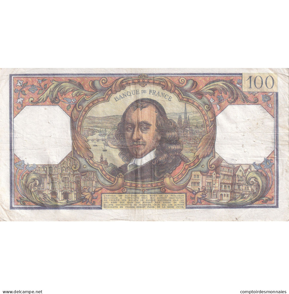 France, 100 Francs, Corneille, 1977, T.1064, TTB, Fayette:65.57, KM:149f - 100 F 1964-1979 ''Corneille''