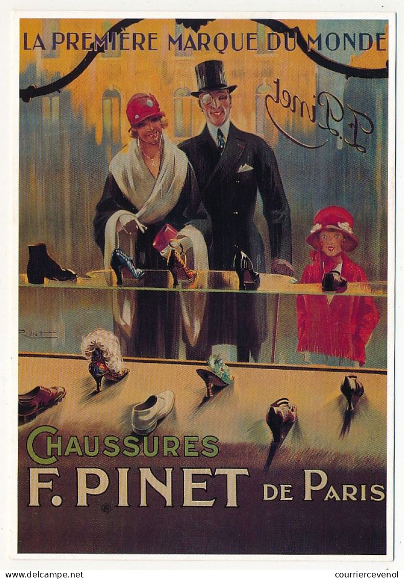 CPM -  Chaussures F. PINET De Paris, La Première Marque Du Monde. - Reproduction D'affiche Ancienne, 1920 - Werbepostkarten