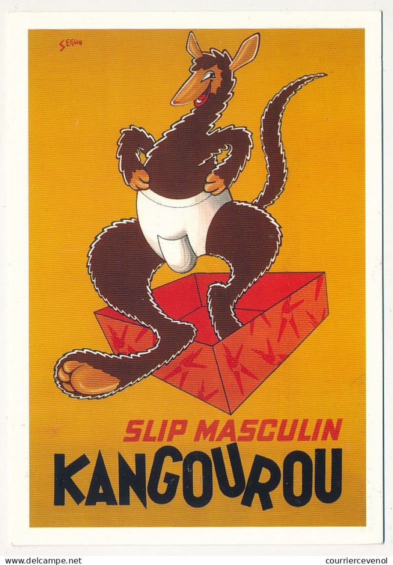 CPM -  Slip Masculin KANGOUROU - Reproduction D'affiche Ancienne SEGUIN - Bibliothèque Forney Ville De Paris - Publicité