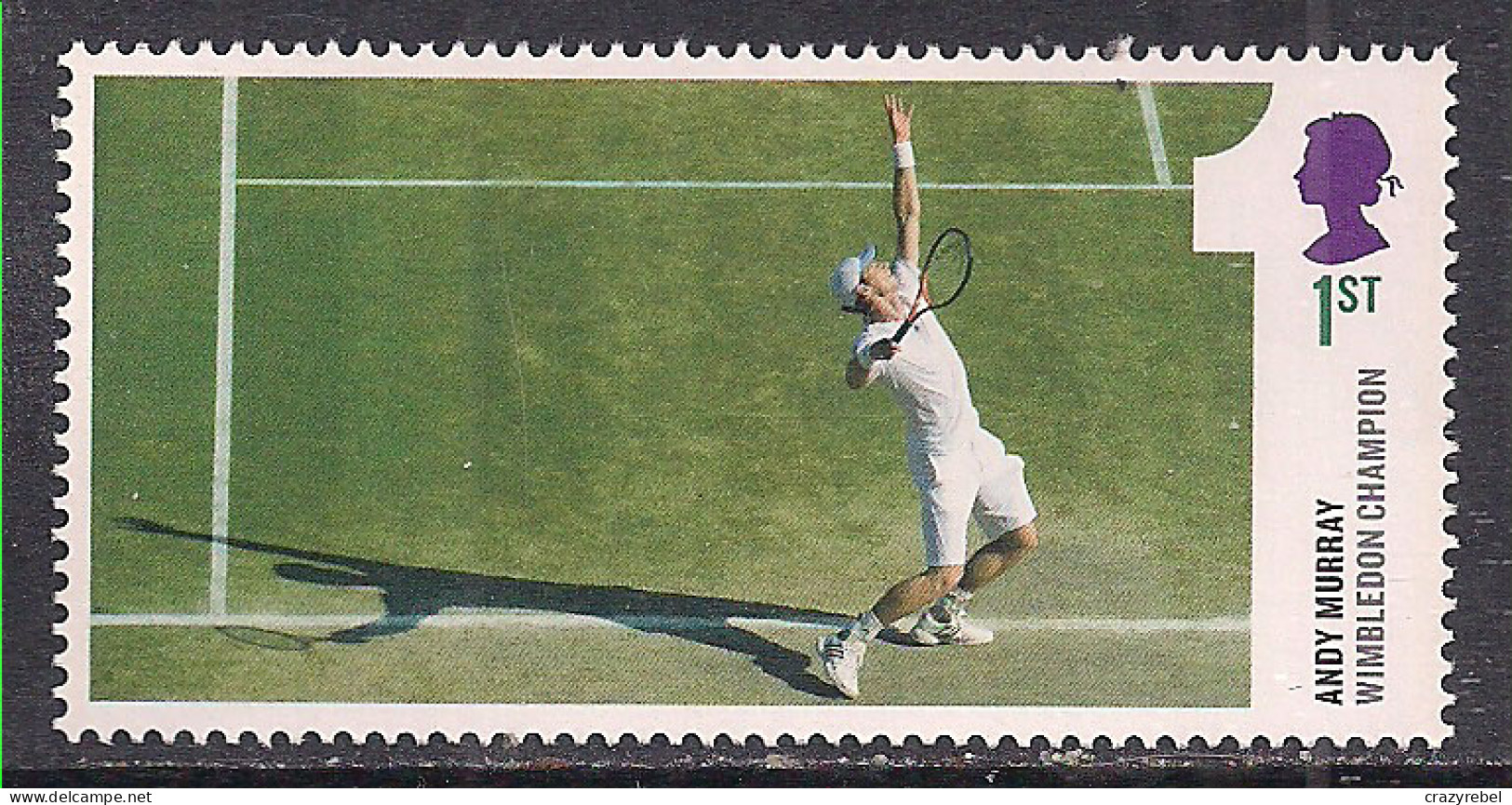 GB 2013 QE2 1st Andy Murray Wimbledon Serving Ex M/S 3511 Umm ( B680 ) - Unused Stamps
